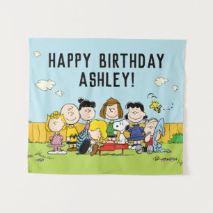 Pinda's Verjaardag van Charlie Brown en vrienden Wandkleed