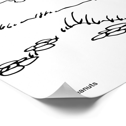 Pinda's Verjaardagsfeestje Kleuren Poster (Hoek)