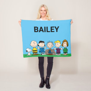 pinda's vrienden op rij fleece deken