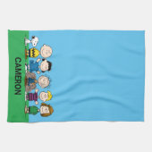 pinda's vrienden op rij theedoek (Horizontaal)