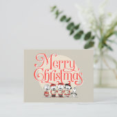 pinda's | Vroegere kerstfeestdag Briefkaart (Staand voorkant)