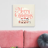 pinda's | Vroegere kerstfeestdag Canvas Afdruk (Insitu (Woonkamer))