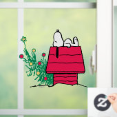 pinda's | Wees feestelijk Raamsticker (Huis)