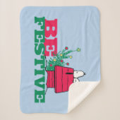 pinda's | Wees feestelijk Sherpa Deken (Voorkant)