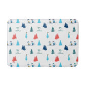 pinda's | Winter Skien het Slopes Pattern Badmat (Voorkant)