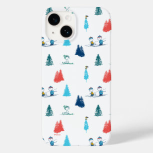 pinda's   Winter Skien het Slopes Pattern Case-Mate iPhone 14 Hoesje