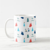 pinda's | Winter Skien het Slopes Pattern Koffiemok (Links)