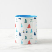pinda's | Winter Skien het Slopes Pattern Mok (Midden)