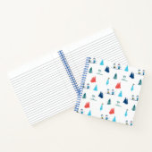 pinda's | Winter Skien het Slopes Pattern Notitieboek (Binnen)