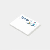 pinda's | Winter Skien het Slopes Pattern Post-it® Notes (Schuin)
