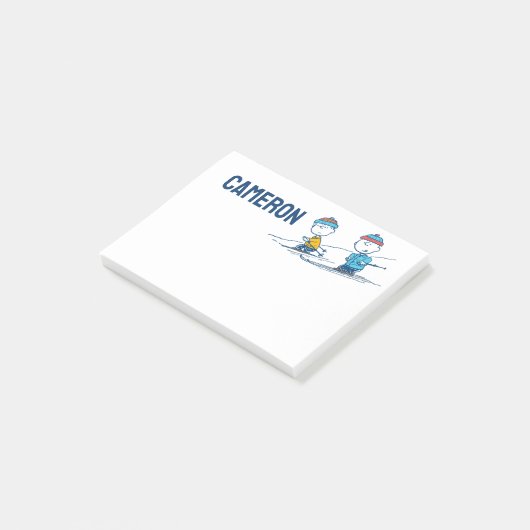 pinda's | Winter Skien het Slopes Pattern Post-it® Notes (Schuin)