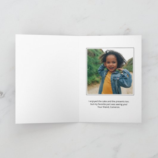 Pinda's | Winter Verjaardag Bedankt (Binnen)