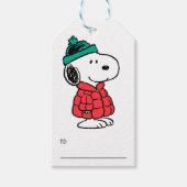 pinda's | wintermunt en -Pet Cadeaulabel (Voorkant)