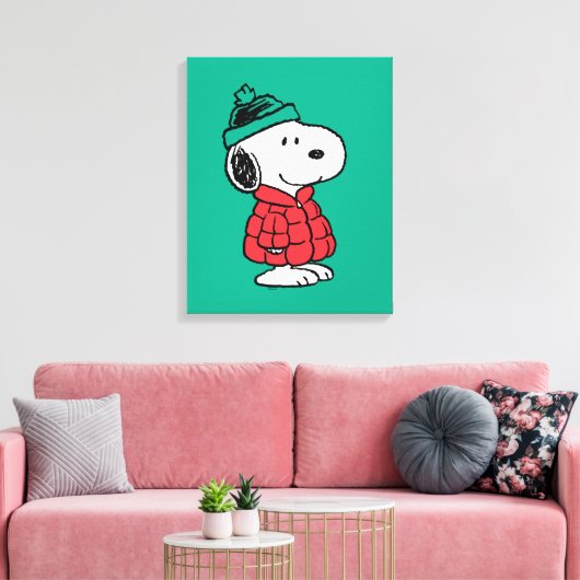 pinda's | wintermunt en -Pet Canvas Afdruk (Insitu (Woonkamer))