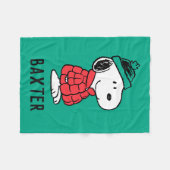 pinda's | wintermunt en -Pet Fleece Deken (Voorkant (Horizontaal))