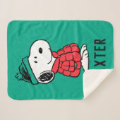 pinda's | wintermunt en -Pet Sherpa Deken (Voorkant (horizontaal))