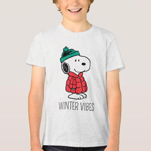 pinda's | wintermunt en -Pet Tri-Blend Shirt (Voorkant)