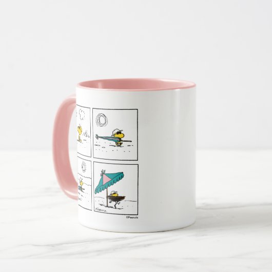 pinda's | Woodstock aan het strand Mok (Voorkant links)