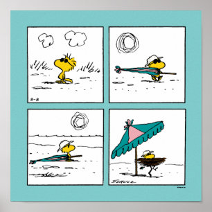 pinda's Woodstock aan het strand Poster