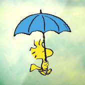 pinda's | Woodstock Blue Umbrella Raamsticker (Vel 3)
