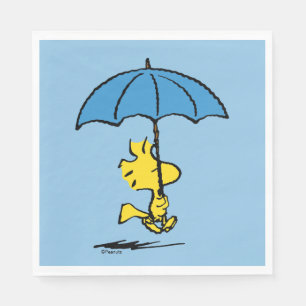 pinda's Woodstock Blue Umbrella Servet