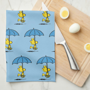 pinda's Woodstock Blue Umbrella Theedoek