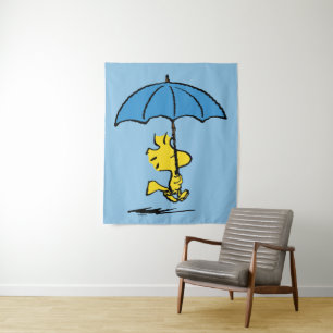 pinda's   Woodstock Blue Umbrella Wandkleed
