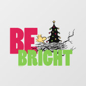 pinda's | Woodstock Christmas Be Bright Raamsticker (Vel)