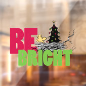 pinda's | Woodstock Christmas Be Bright Raamsticker (Vel 2)