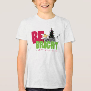 pinda's   Woodstock Christmas Be Bright Tri-Blend Shirt