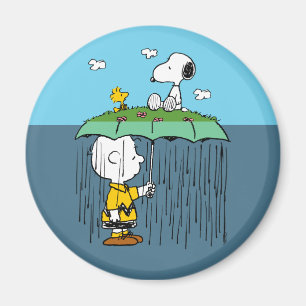 Pinda's   Zonnige Dag Regenachtige Dag Half & Half Magneet