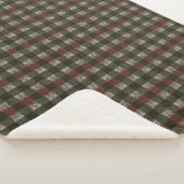 Pine Aiguille Plaid Sherpa Fleece Blanket (3/4)