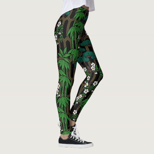 Pine, bamboo, cherry blossoms and tortoiseshell leggings (Rechts)