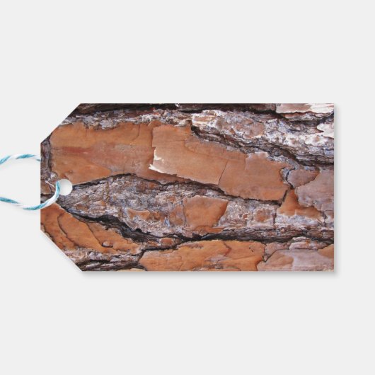 Pine Bark Gift Label Cadeaulabel (Achterkant Horizontaal)