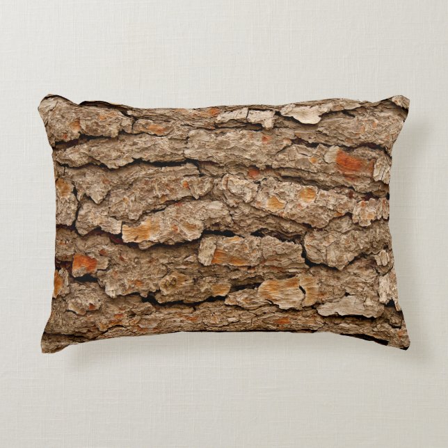 Pine Bark Textuur Accent Kussen (Voorkant)