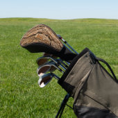 Pine Bark Textuur Golfheadcover (Insitu)