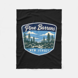 Pine barrens New Jersey bos natuur buiten Fleece Deken