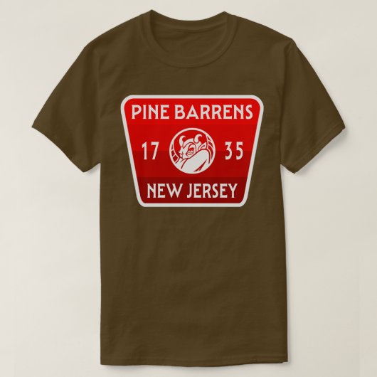 Pine Barrens New Jersey Devil T-shirt (Design voorkant)