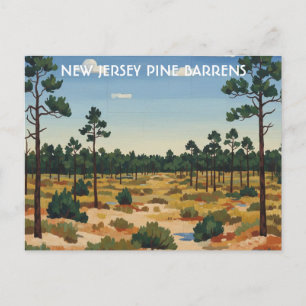 Pine Barrens New Jersey Reizen Briefkaart