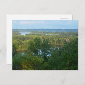 Pine Bend Bluffs over de rivier Briefkaart (Voorkant / Achterkant)