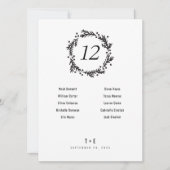 Pine & Berries Krans Tafelnummers & Namen Evenemen (Voorkant)