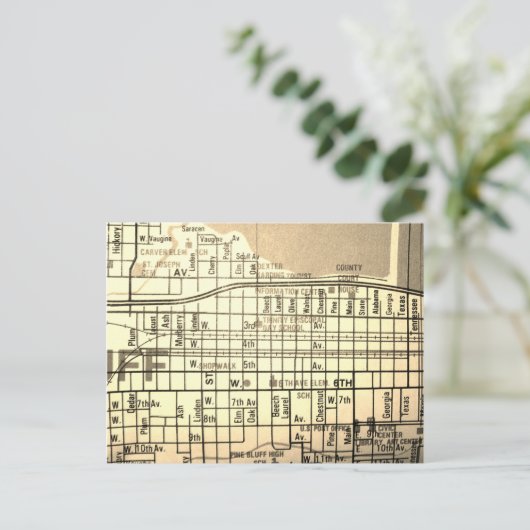 Pine Bluff, AR  Kaart (Staand voorkant)