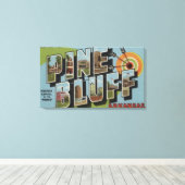 Pine Bluff, Arkansas (Archery Capital) Canvas Afdruk (Insitu (Houten vloer))