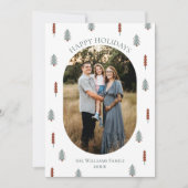 Pine bohème photo Noël Carte de vacances (Devant)