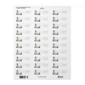 Pine Bossen Berglandschap Schets Adres Etiket (Full Sheet)