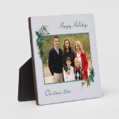 Pine Bough and Berry Frame Plaque photo de Noël (Recto)