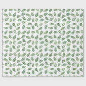 Pine Bough Waterverf Pattern Wrapping Paper Cadeaupapier (Vlak)