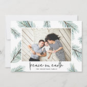 Pine Boughs | Carte photo de vacances (Devant)