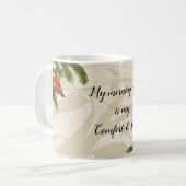 Pine Boughs Comfort and Joy Cardinaal Koffiemok (Voorkant links)