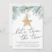 Pine Boughs | Invitation de la partie de compensat (Devant)
